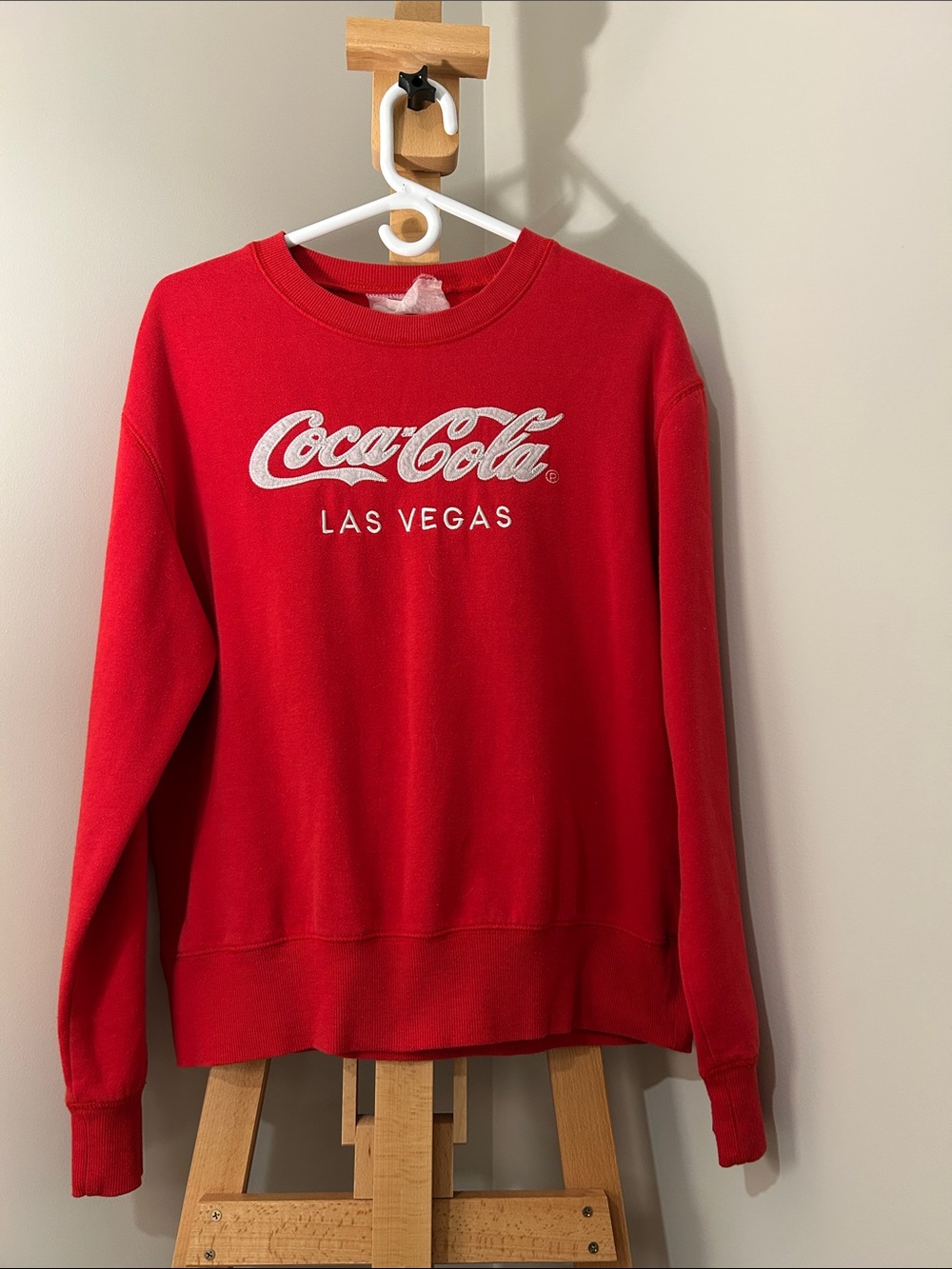 RARE VINTAGE Coca Cola Las Vegas Red Crewneck Sweatshirt